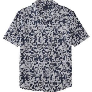 OLYMP Casual Overhemd, regular fit, reverskraag, Marineblauw
