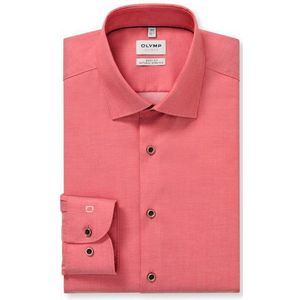 OLYMP Level Five Overhemd, body fit, New York Kent, Baksteenrood