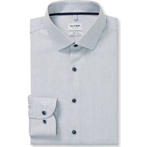 OLYMP Level Five 24/Seven Overhemd, body fit, Modern Kent, Grijsgroen