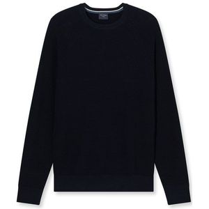 OLYMP - Waffle Structure - Trui - Marine - Ronde Hals