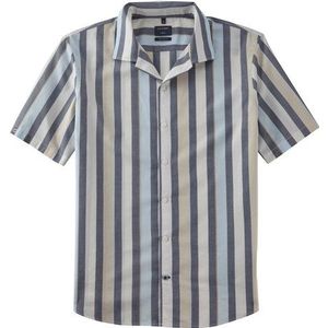 OLYMP Casual Overhemd, regular fit, reverskraag, Marineblauw
