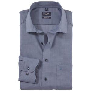 OLYMP Luxor Overhemd, modern fit, Global Kent, Marineblauw