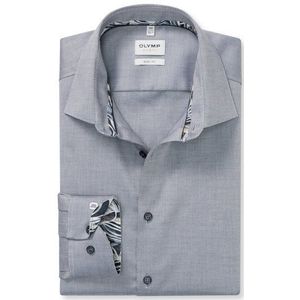OLYMP Level Five Overhemd, body fit, New York Kent, Marineblauw