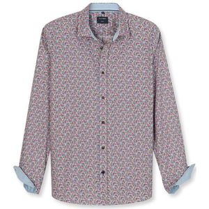 OLYMP Casual Overhemd, regular fit, Kent, Olijfgroen