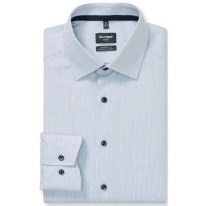 OLYMP Luxor 24/Seven Overhemd, modern fit, New Kent, Bleu