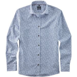 OLYMP Casual Overhemd, regular fit, Kent, Marineblauw