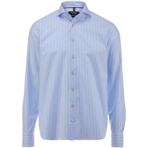 OLYMP SIGNATURE Casual Overhemd, tailored fit, Cutaway, Bleu
