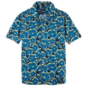 OLYMP Casual Overhemd, regular fit, reverskraag, Marineblauw