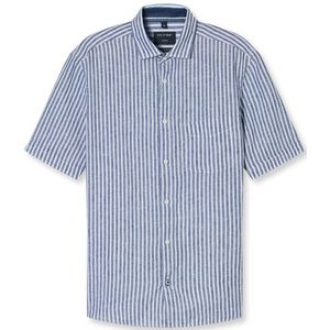 OLYMP Casual Overhemd, regular fit, Kent, Koningsblauw