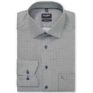 OLYMP Luxor Overhemd, modern fit, New Kent, Grijsgroen