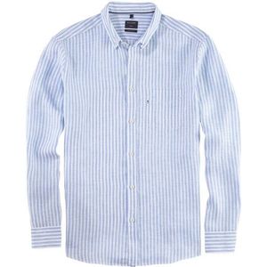 OLYMP Casual Overhemd, regular fit, Button-down, Bleu