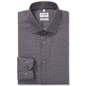 OLYMP Level Five Overhemd, body fit, New York Kent, Antraciet