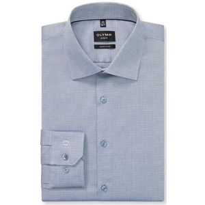 OLYMP - No. Six - Overhemd - Marineblauw - Super Slim Fit