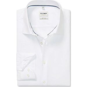 OLYMP Level Five Overhemd, body fit, New York Kent, Wit