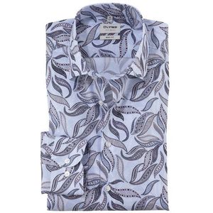 OLYMP Level Five Overhemd, body fit, New York Kent, Bleu