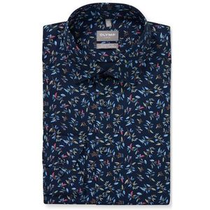 OLYMP - Luxor 24/Seven - Overhemd - Marineblauw - Comfort Fit - New Kent