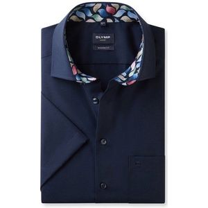 OLYMP Luxor Overhemd, modern fit, Global Kent, Kobaltblauw