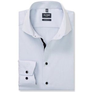 OLYMP Luxor Overhemd, modern fit, Royal Kent, Zilvergrijs