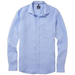OLYMP Casual Overhemd, regular fit, Kent, Bleu