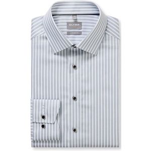 OLYMP Luxor Overhemd, comfort fit, New Kent, Zilvergrijs