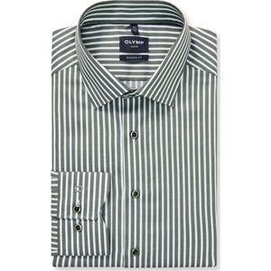 OLYMP Luxor Overhemd, modern fit, New Kent, Grijsgroen