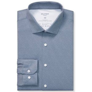 OLYMP No. Six 24/Seven Overhemd, super slim, Modern Kent, Marineblauw