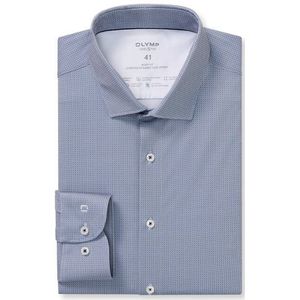 OLYMP Level Five 24/Seven Overhemd, body fit, Modern Kent, Marineblauw