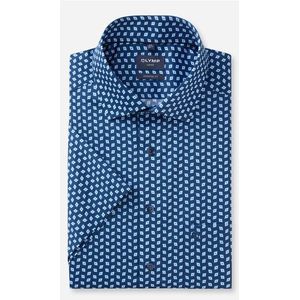 OLYMP - Luxor Overhemd - Koningsblauw - Katoen