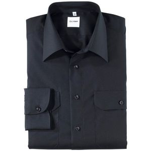 OLYMP Brandweer Overhemd, modern fit, Kent, Marineblauw