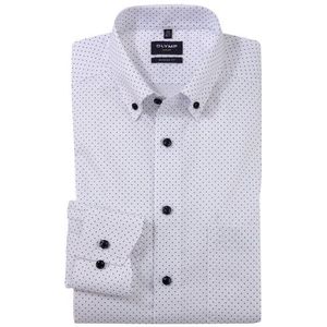 OLYMP Luxor Overhemd, modern fit, Button-down, Wit