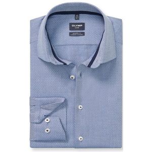 OLYMP - Luxor 24/Seven - Overhemd - Marineblauw - Modern Fit - Global Kent