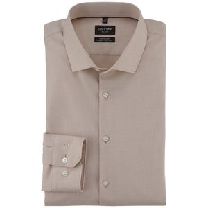 OLYMP No. Six 24/Seven Overhemd, super slim, Modern Kent, Natuur