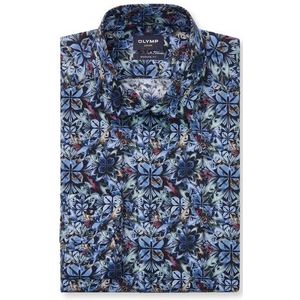 OLYMP Luxor Overhemd, modern fit, New Kent, Marineblauw