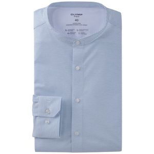 OLYMP No. Six 24/Seven Overhemd, super slim, Opstaande kraag, Bleu