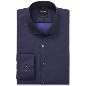 OLYMP No. Six Overhemd, super slim, Royal Kent, Vioolkleurig