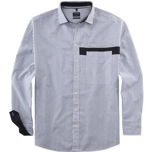 OLYMP Casual Overhemd, relaxed fit, Global Kent, Zwart