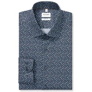 OLYMP Level Five Overhemd, body fit, New York Kent, Marineblauw