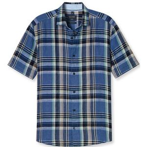 OLYMP Casual Overhemd, regular fit, Kent, Marineblauw