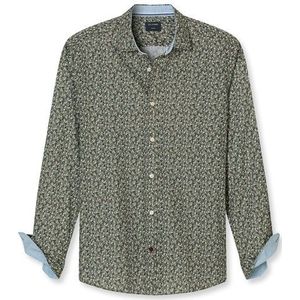 OLYMP Casual Overhemd, regular fit, Kent, Olijfgroen