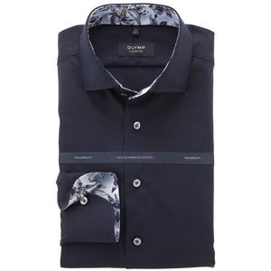 OLYMP SIGNATURE Overhemd, tailored fit, SIGNATURE Kent, Blauw