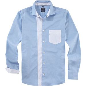 OLYMP Casual Overhemd, regular fit, Kent, Bleu