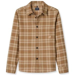 OLYMP Casual Overhemd, Overshirt, Kent, Beige
