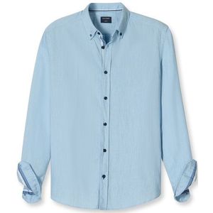 OLYMP Casual Overhemd, regular fit, Button-down, Bleu