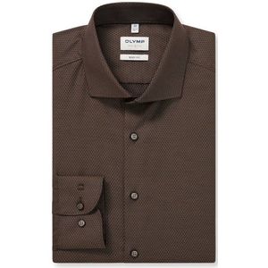 OLYMP Level Five Overhemd, body fit, Royal Kent, Bruin