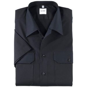 OLYMP Brandweer Overhemd, modern fit, reverskraag, Marineblauw