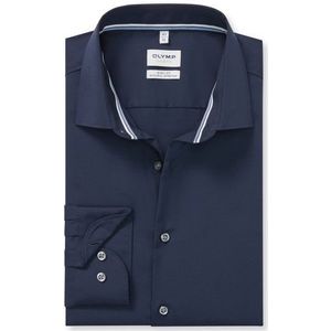 OLYMP Level Five Overhemd, body fit, New York Kent, Kobaltblauw