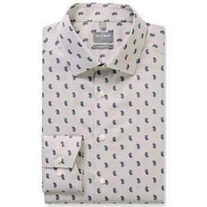 OLYMP Luxor Overhemd, comfort fit, New Kent, Nougat