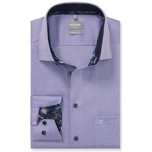 OLYMP Luxor Overhemd, comfort fit, New Kent, Vioolkleurig