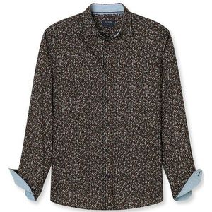 OLYMP Casual Overhemd, regular fit, Kent, Zwart