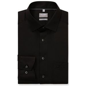 OLYMP Luxor Overhemd, comfort fit, New Kent, Zwart